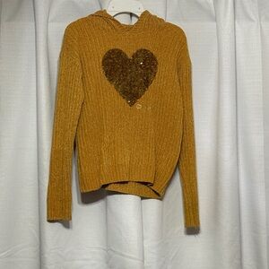 DKNY Golden Sweater with Heart Detail